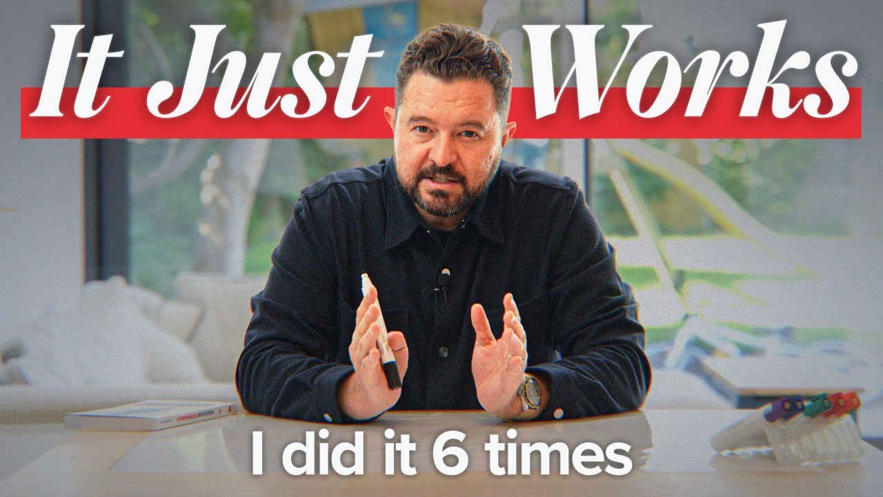 Daniel Priestley in a video thumbnail titled It Just Works - I did it 6 times